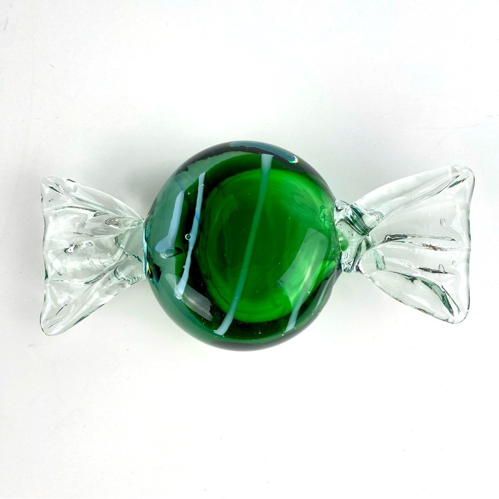 Vintage Late 20th Century Art Glass Cellophane Candy